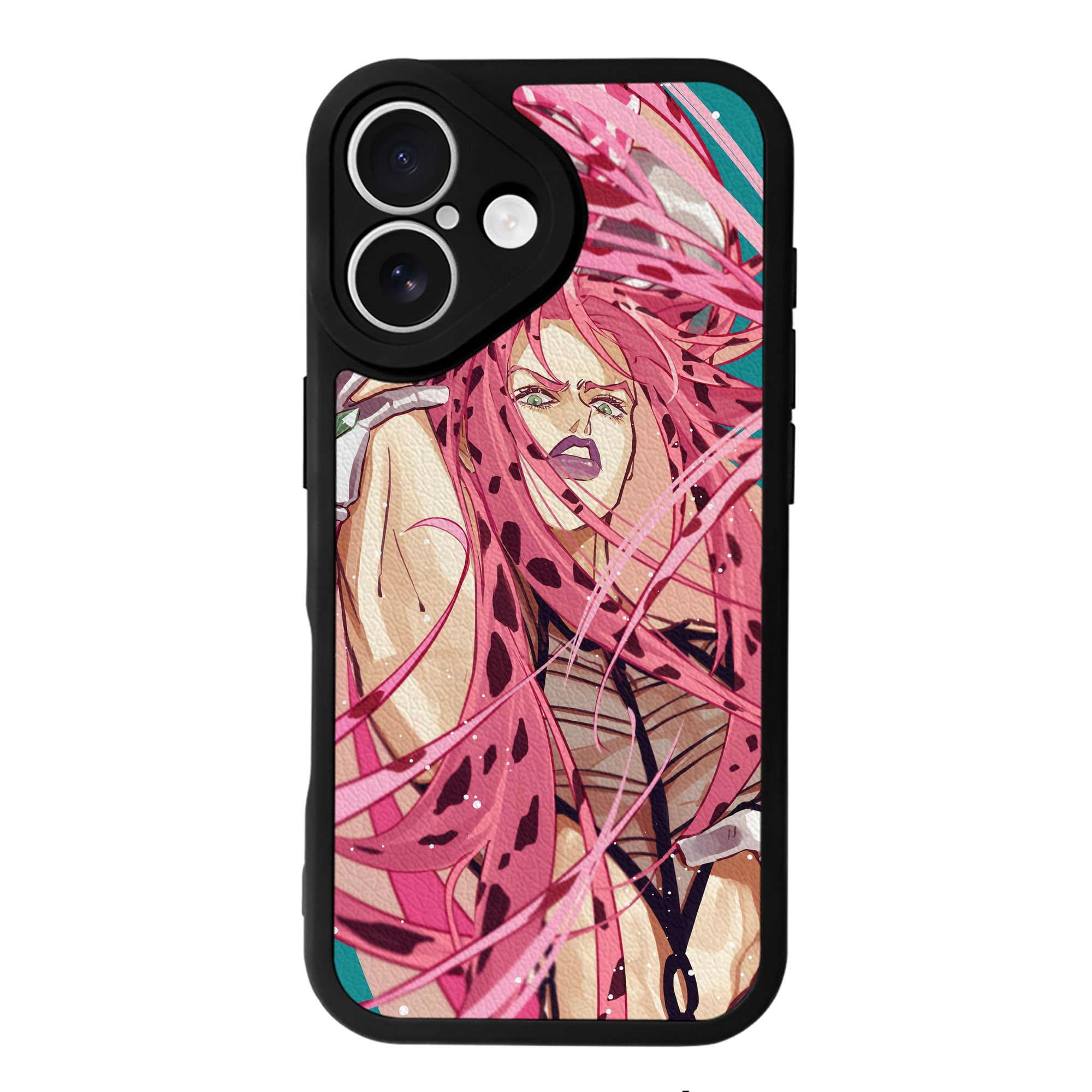 （画像用） ジョジョの奇妙な冒険 JoJo's Bizarre Adventure 【iPhone 16シリーズ対応】シリコンスマホケース（レザー調） 材質：シリコン